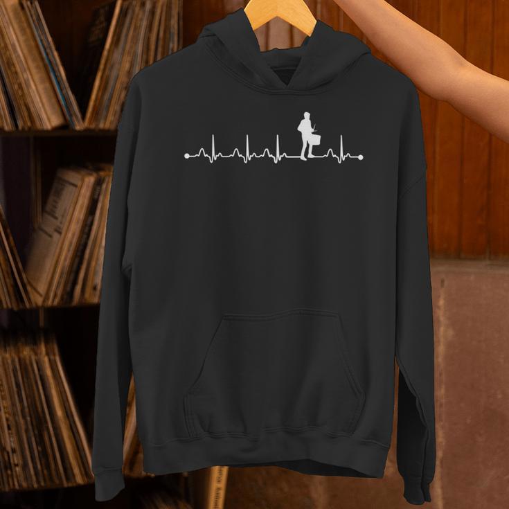 スネアドラムキット ハートビートシャツ ハートビート ラブギフト 長袖tシャツ パーカー