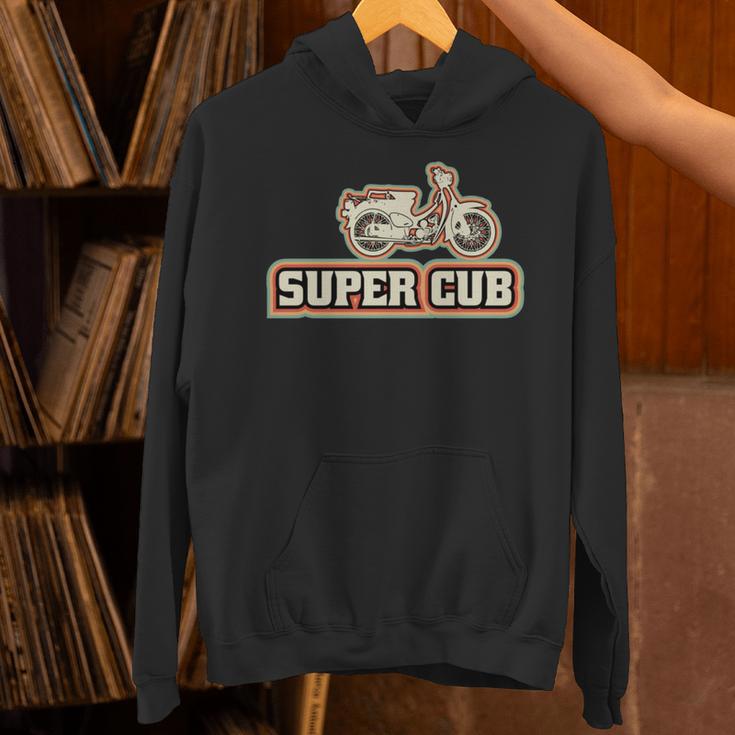 スーパーカブc100 原付バイク レトロジャパン 長袖tシャツ パーカー