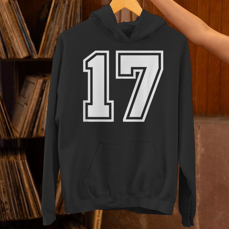 チームジャージーナンバー＃17スポーツギフト パーカー