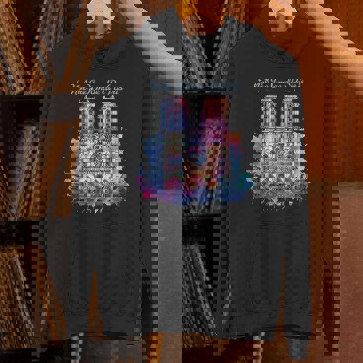 ノートルダム大聖堂 水彩画 パーカー