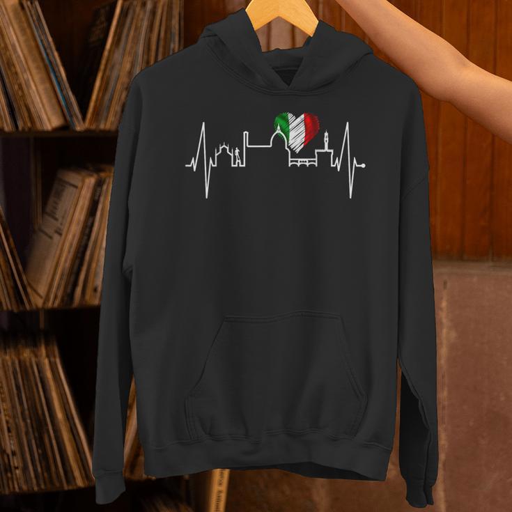フィレンツェのスカイライン イタリア ハートビート フィレンツェ大好きi Love Firenze パーカー