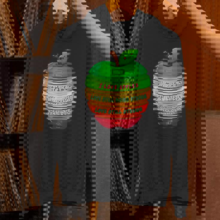 リンゴの力シリーズ リンゴのエネルギー リンゴ スライス 充電 バッテリー 残量 おもしろみ ユニーク パーカー