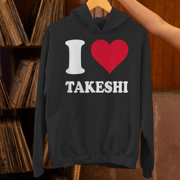 レッドハート I Love Takeshi パーカー