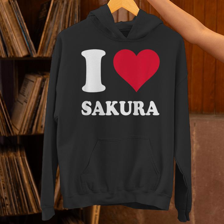 レッドハート I Loveakura パーカー