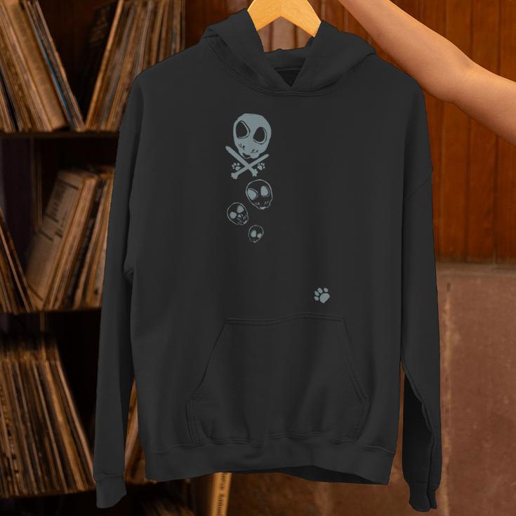 和ポップ 猫ドクロ パーカー