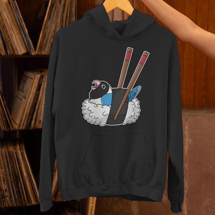 寿司ロール オウム I Kawaii Food I Blue-Masked Lovebird 長袖tシャツ パーカー