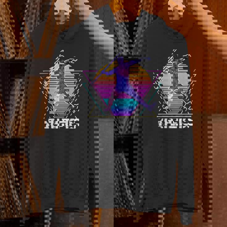 陸上競技 やり投げ スポーツ レトロ ヴィンテージaporwave 90 年代 パーカー