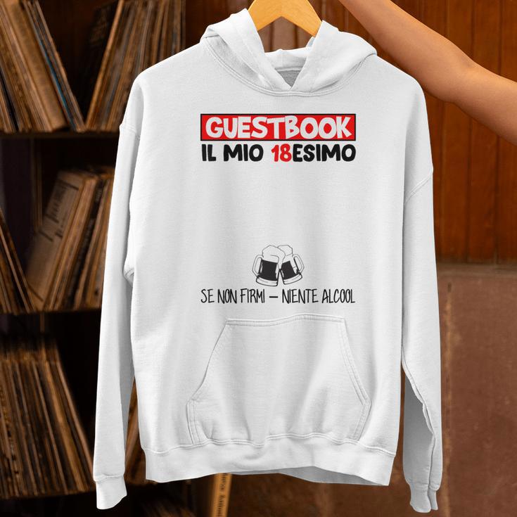 18 Birthday Guest Book 18 Years Unisex Hoodie