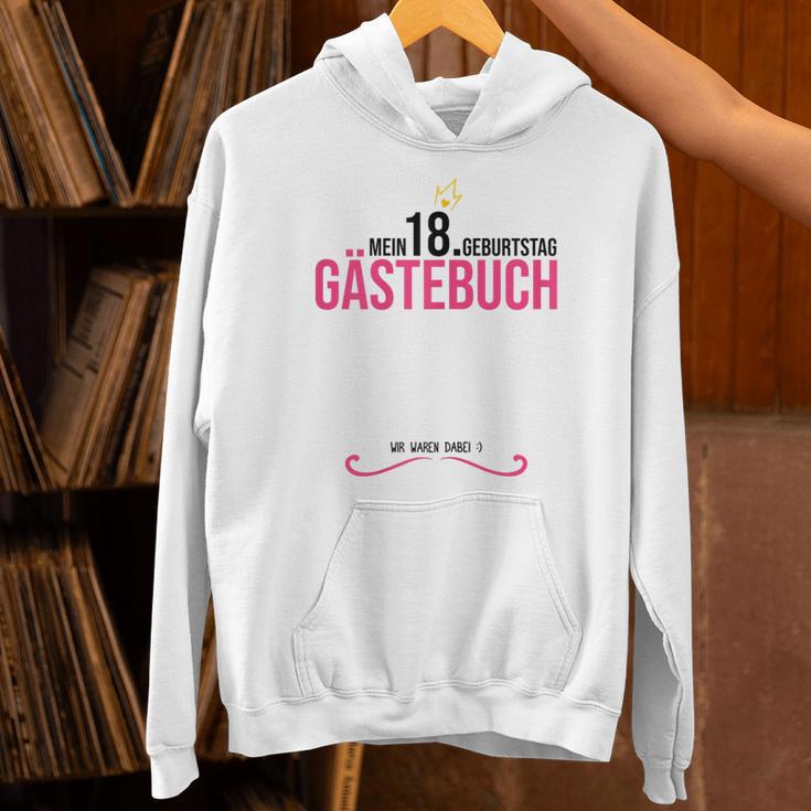 18th Birthday Girl 18 Years Party Guest Book Unisex Hoodie