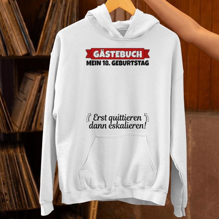 18th Birthday Guest Book Boy 18th Birthday Woman Unisex Hoodie