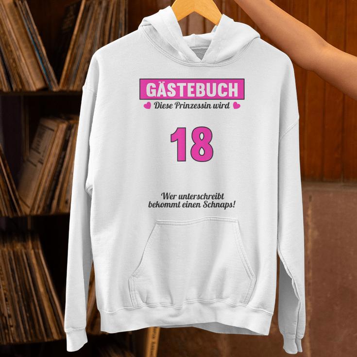 18th Birthday Guest Book Party 18 Years Unisex Hoodie