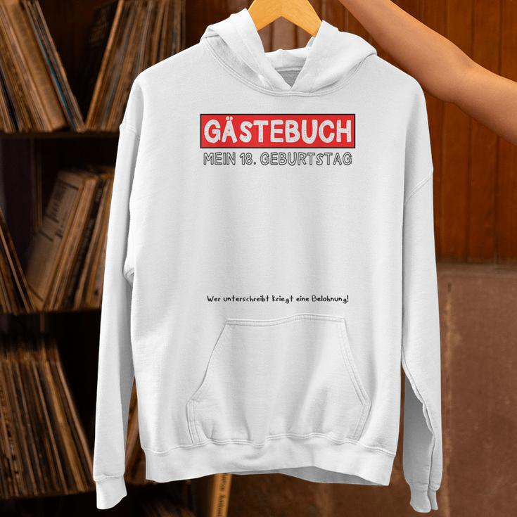 18th Birthday Guest Book Shirt Party And Celebration Idea Unisex Hoodie