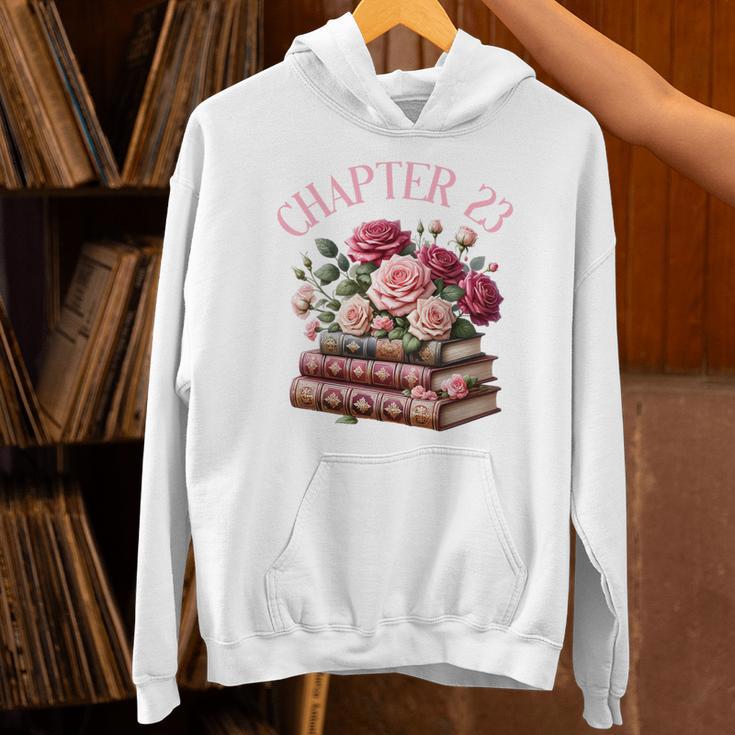 23rd Birthday Chapter 23 Birthday Shirt Women Book Lover Premium Tri-Blend Unisex Hoodie