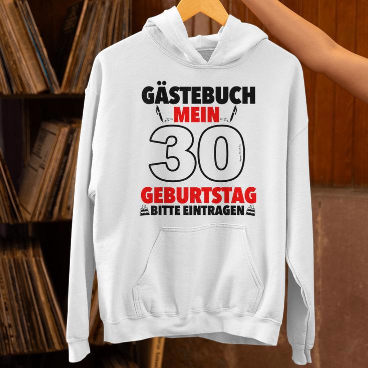 30th Birthday Party Guest List Guest Book 30th Birthday Unisex Hoodie