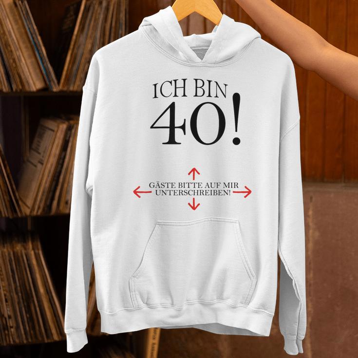 40th Birthday Party Guest Book 40 Years 1979 Unisex Hoodie
