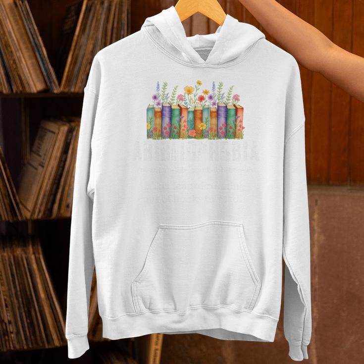 Abibliophobia Definition Book Reader Book Nerd Book Reading Premium Tri-Blend Unisex Hoodie