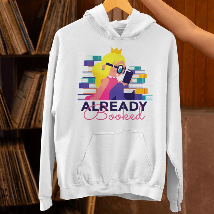 Already Booked Reading Book Lover Literacy Day Bookworm Premium Tri-Blend Unisex Hoodie