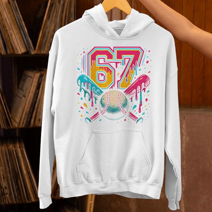 Baseball Drip 6 7 Number 67 Six Seven Meme Boys Kids Unisex Hoodie Baseball Drip 6 7 Number 67 Six Seven Meme Boys Kids Unisex Hoodie
