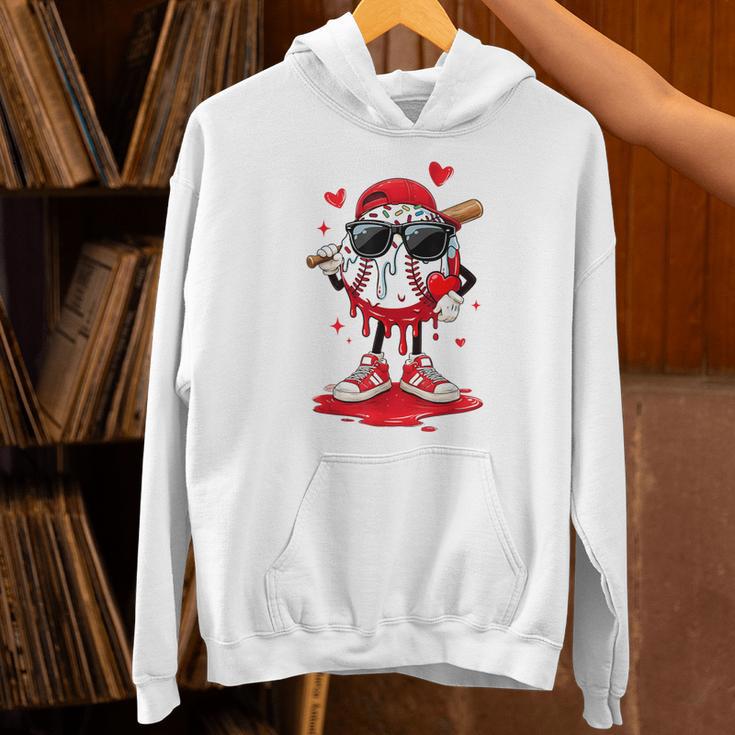 Baseball Drip Ice Cream Sunglasses Boys Youth Kids Valentine Unisex Hoodie