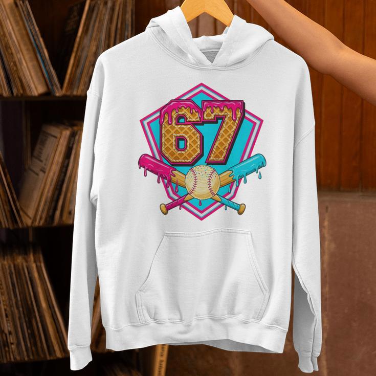 Baseball Drip Jersey Number 67 For Players & 67th Birthday Premium Tri-Blend Unisex Hoodie Baseball Drip Jersey Number 67 For Players & 67th Birthday Premium Tri-Blend Unisex Hoodie