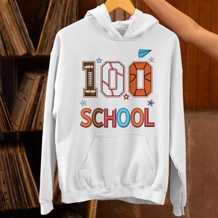Baseball Football Basketball I Survived 100 Days Of School Unisex Hoodie