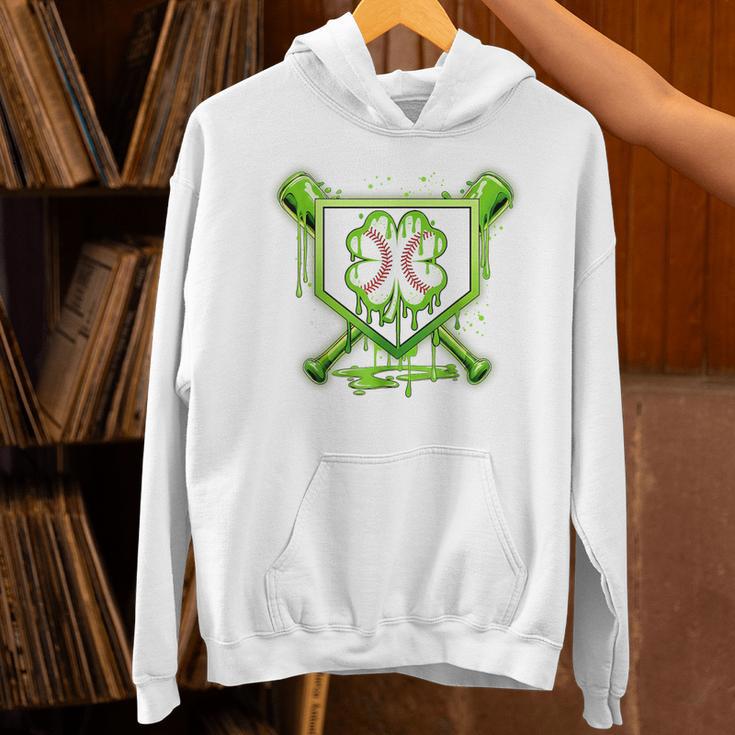 Baseball Icecream St Patrick's Day Lucky Charm Shamrock Drip Unisex Hoodie Baseball Icecream St Patrick's Day Lucky Charm Shamrock Drip Unisex Hoodie