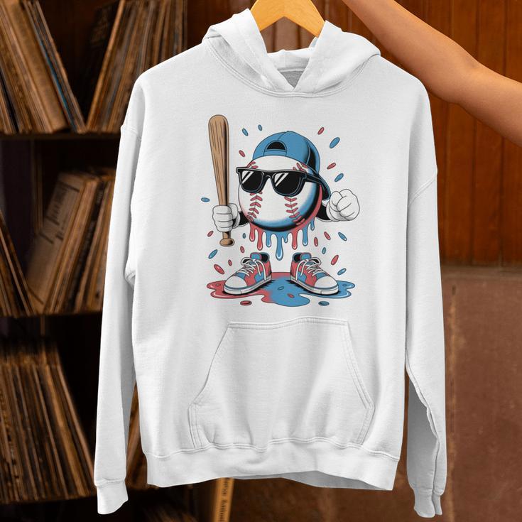 Baseball Lifestyle Apparel Youth Baseball Ice Cream Drip Unisex Hoodie Baseball Lifestyle Apparel Youth Baseball Ice Cream Drip Unisex Hoodie
