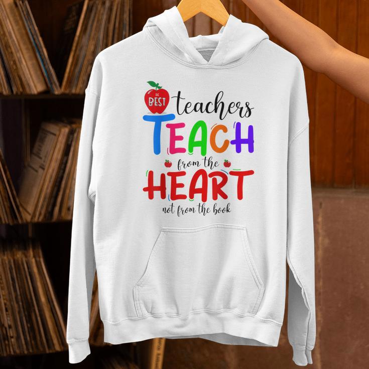THE BEST TEACHERS TEACH FROM THE HEART NOT BOOK T-SHIRT Men Women Unisex Hoodie