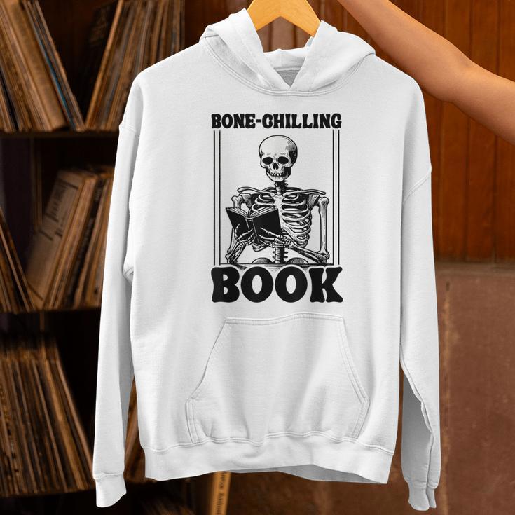 Bone-Chilling Book Book Lover Bookworm Skeleton Book Unisex Hoodie