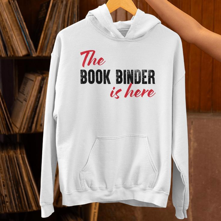 The Book Binder Is Here Unisex Hoodie