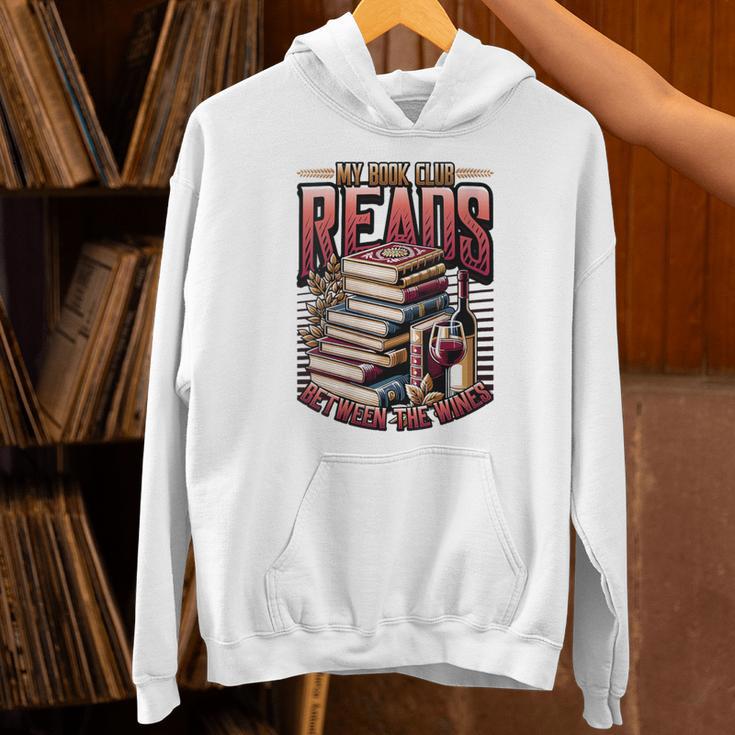 My Book Club Reads Between The Wines Book Club Reading Unisex Hoodie