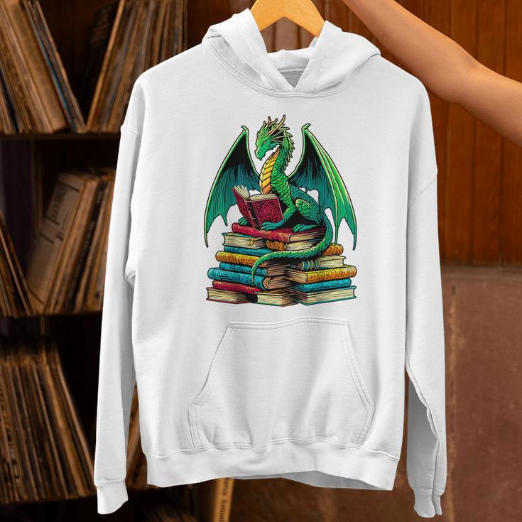 Book Dragon Reading Books Unisex Hoodie Book Dragon Reading Books Unisex Hoodie