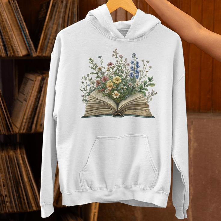 Book Flowers Reading Book Lover Unisex Hoodie