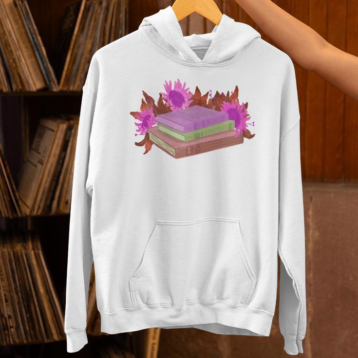 Book Lovers Wildflowers Book Reading Shirt Cute Teacher For Women Unisex Hoodie