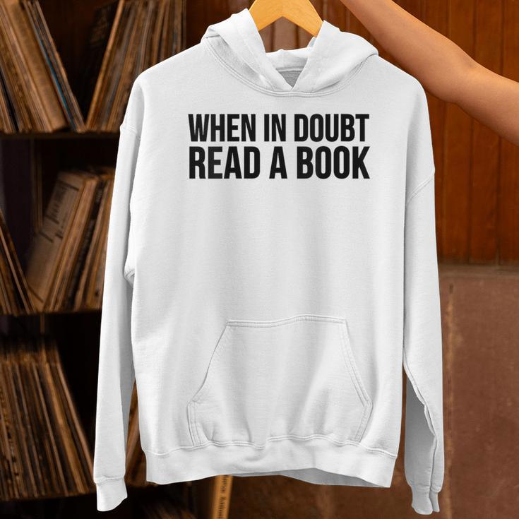 Book Reader When In Doubt Read A Book Unisex Hoodie Book Reader When In Doubt Read A Book Unisex Hoodie