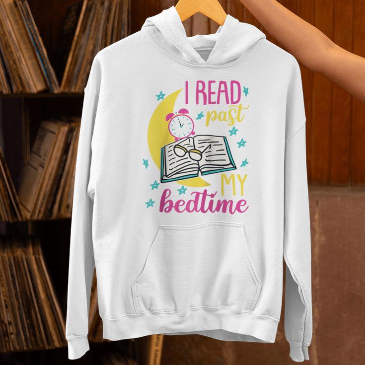 Book Reading I Read Past My Bedtime Raglan Baseball Tee Unisex Hoodie