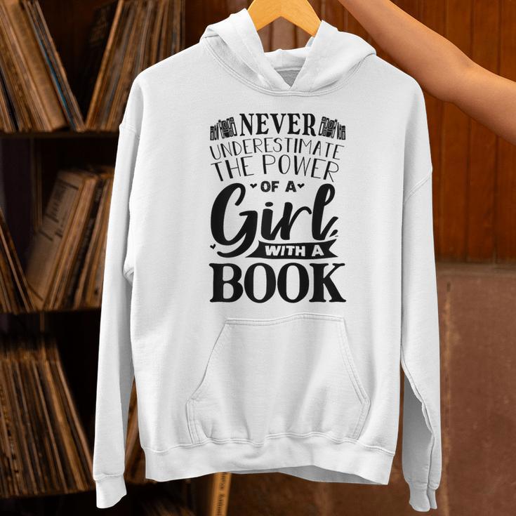 Book Reading Graphic Women Girls Book Lovers Librarian Unisex Hoodie