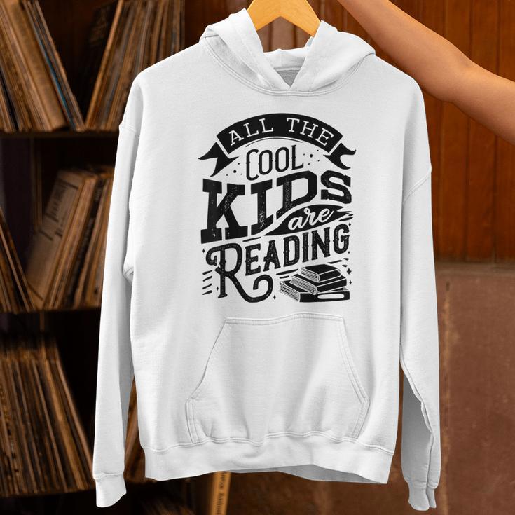 Book Reading Graphic Women Kids Book Lovers Librarian Unisex Hoodie