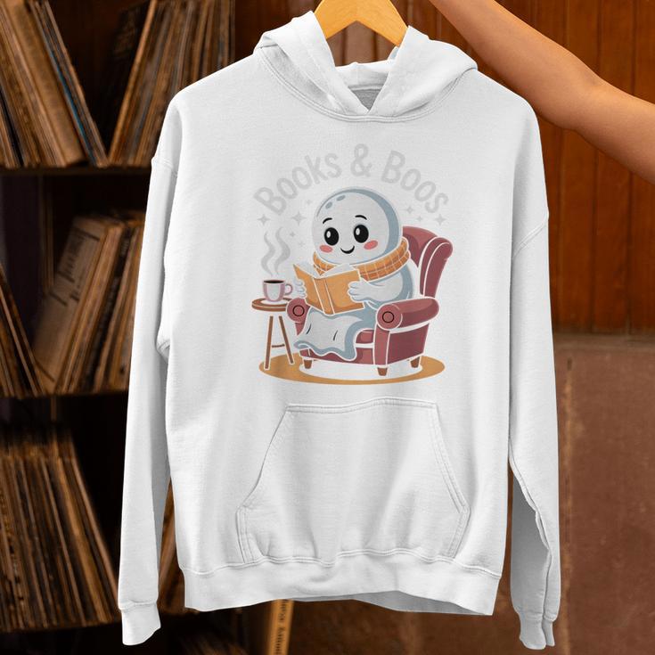 Books And Boos Reading Ghost Premium Tri-Blend Unisex Hoodie