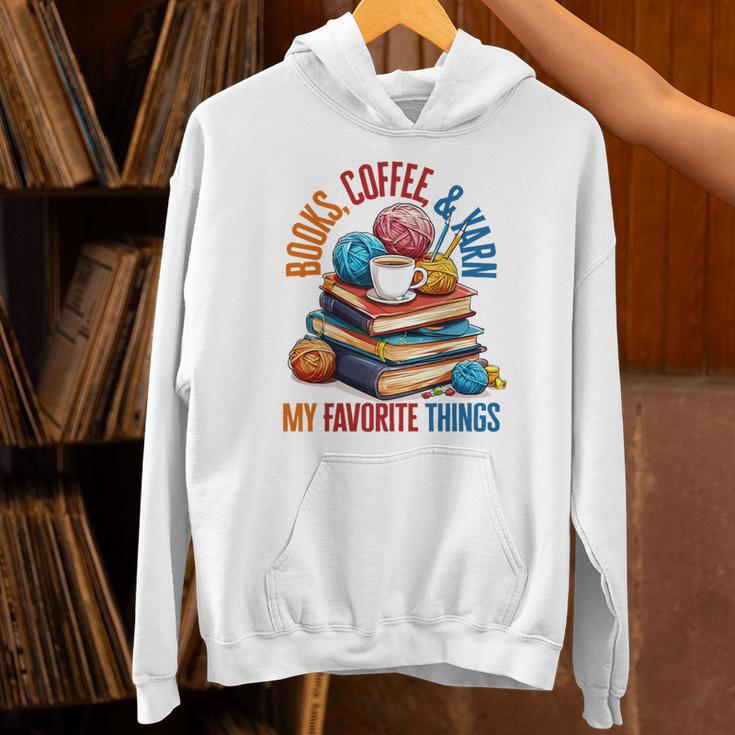 Books Coffee & Yarn Lover My Favorite Things Unisex Hoodie