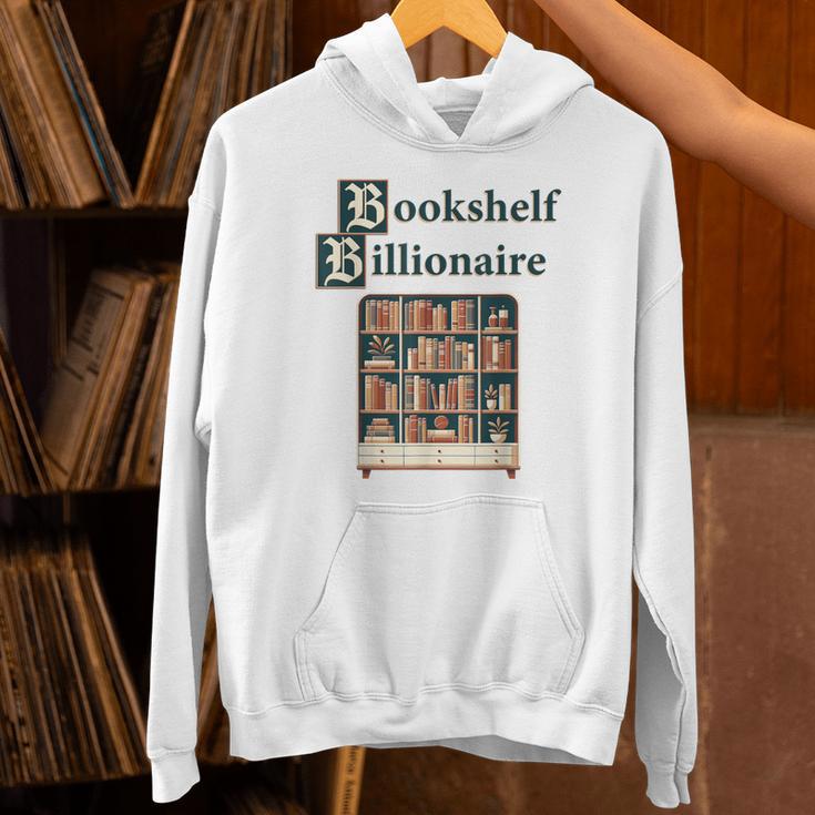 Bookshelf Wealth Billionaire Book Collector Collection Unisex Hoodie