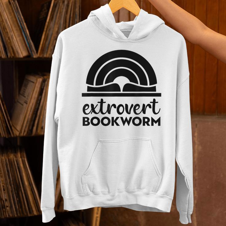 Bookworm Extrovert Fun Book Lovers Reading Unisex Hoodie