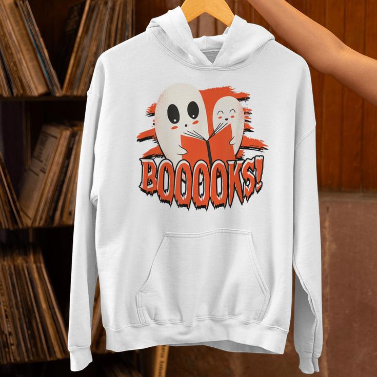 BOOOOKS Halloween Author Reading Of History Books Unisex Hoodie BOOOOKS Halloween Author Reading Of History Books Unisex Hoodie