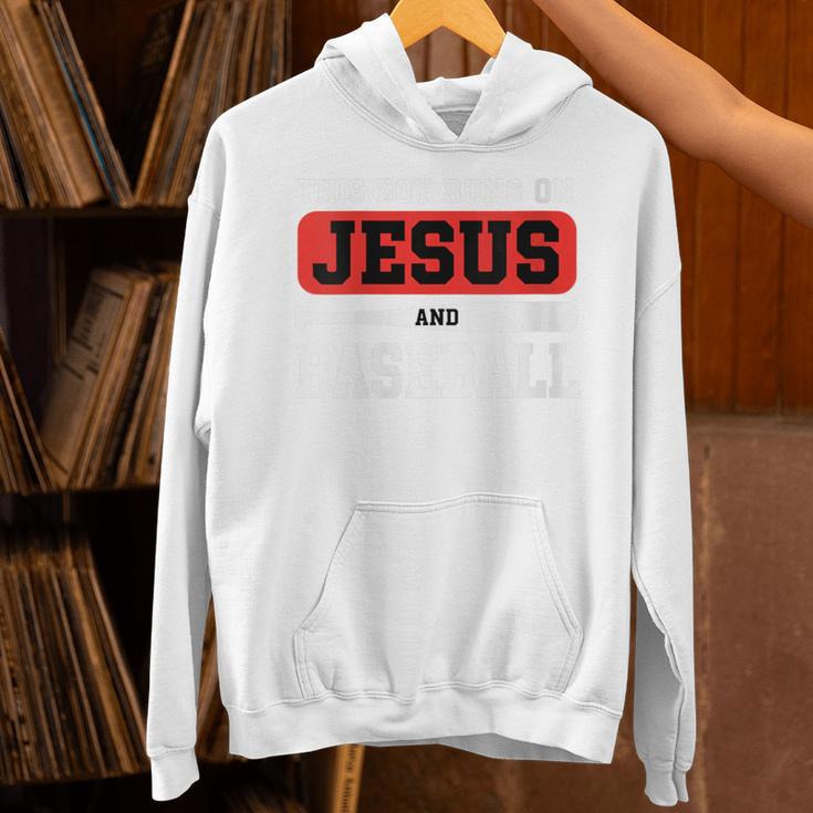This Boy Runs On Jesus And Baseball Christian Baseball Unisex Hoodie This Boy Runs On Jesus And Baseball Christian Baseball Unisex Hoodie