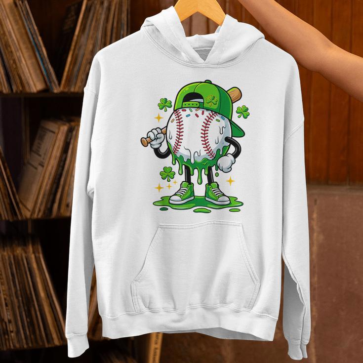 Boys St Patrick’s Day Baseball Drip Ice Cream Apparel Youth Unisex Hoodie