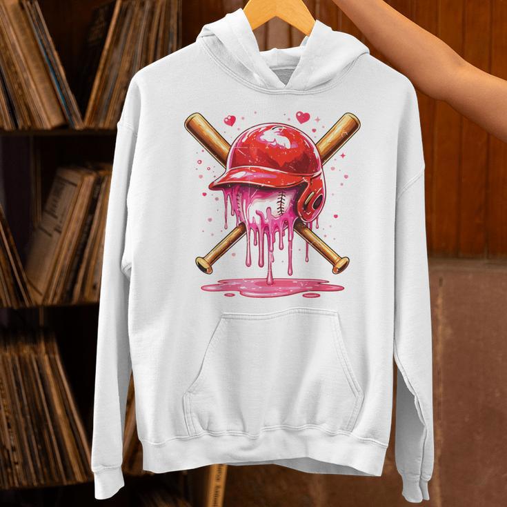 Boys Valentine Day Baseball Helmet Drip Ice-Cream Youth Kids Unisex Hoodie Boys Valentine Day Baseball Helmet Drip Ice-Cream Youth Kids Unisex Hoodie