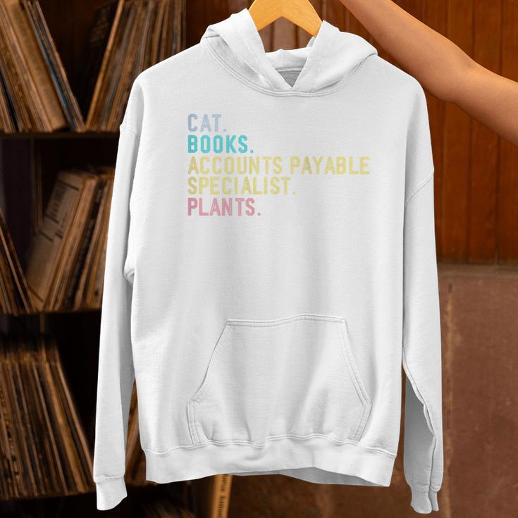 Cats Books Plants Accounts Payable Specialist Unisex Hoodie