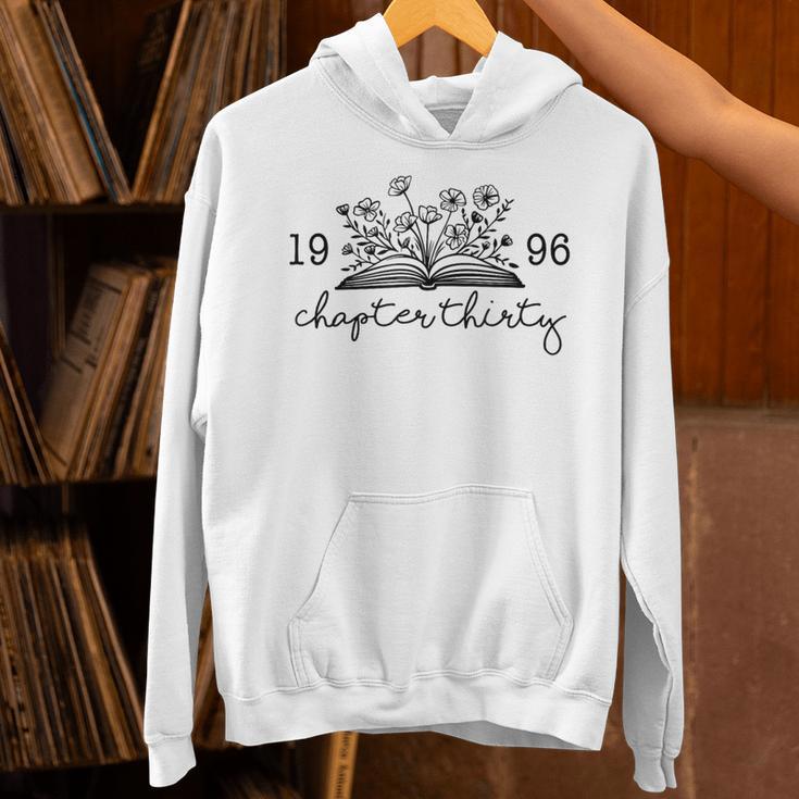 Chapter Thirty 30 Cute 30th 1996 Birthday Book Lovers Unisex Hoodie