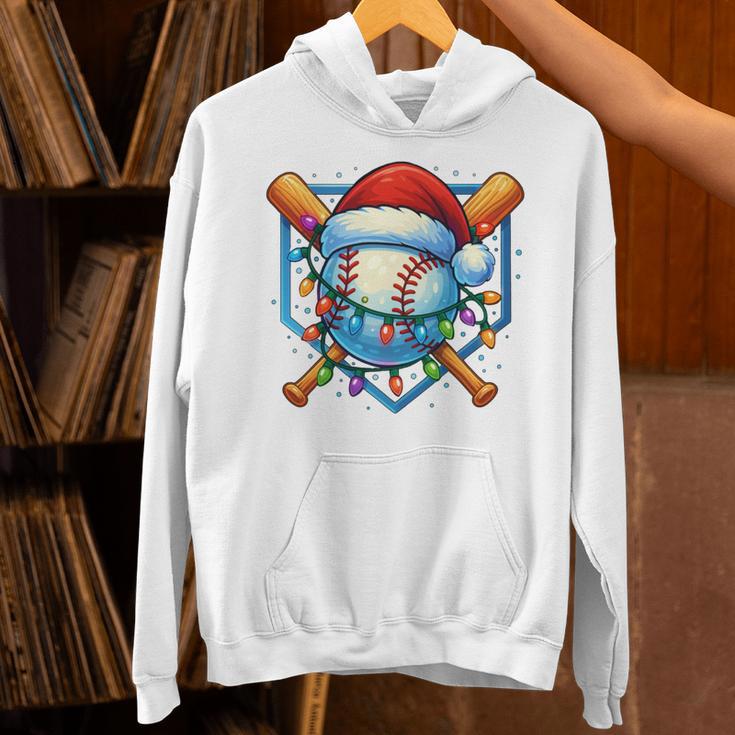 Christmas Baseball Drip For Boys Kids Ice Cream Drip Unisex Hoodie
