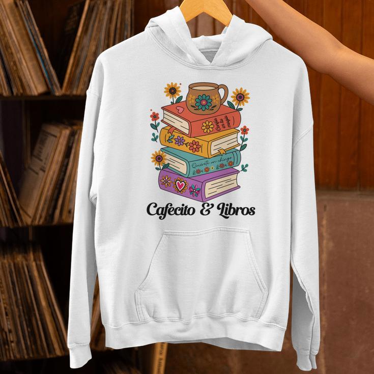 Coffee & Book Lover Reader Mexican Spanish Cafecito & Libros Unisex Hoodie
